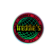 Load image into Gallery viewer, DIGITAL STAMP HOLOGRAPHIC STICKER - FREDDIE'SDIGITAL STAMP HOLOGRAPHIC STICKERFreddie's Vintage and ApparelFREDDIE'S6311187_167053″×3″DIGITAL STAMP HOLOGRAPHIC STICKER