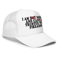 Load image into Gallery viewer, FIREARMS HAT - FREDDIE'SFIREARMS HATFREDDIE'SFREDDIE'S6494987_15909White / Royal / RedFIREARMS HAT - FREDDIE'SFIREARMS HATFREDDIE'SFREDDIE'S6494987_15909White / Royal / RedFIREARMS HAT