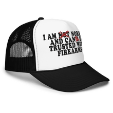 Load image into Gallery viewer, FIREARMS HAT - FREDDIE'SFIREARMS HATFREDDIE'SFREDDIE'S6494987_15908Black / White / BlackFIREARMS HAT - FREDDIE'SFIREARMS HATFREDDIE'SFREDDIE'S6494987_15908Black / White / BlackFIREARMS HAT