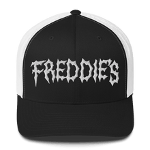 Load image into Gallery viewer, FREDDIE'S 2023 TRUCKER CAP - FREDDIE'SFREDDIE'S 2023 TRUCKER CAPFREDDIE'SFREDDIE'S6258585_8748Black/ WhiteFREDDIE'S 2023 TRUCKER CAP - FREDDIE'SFREDDIE'S 2023 TRUCKER CAPFREDDIE'SFREDDIE'S6258585_8748Black/ WhiteFREDDIE'S 2023 TRUCKER CAP - FREDDIE'SFREDDIE'S 2023 TRUCKER CAPFREDDIE'SFREDDIE'S6258585_8748Black/ WhiteFREDDIE'S 2023 TRUCKER CAP
