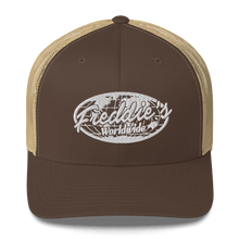 Load image into Gallery viewer, FREDDIE'S WORLDWIDE TRUCKER CAP - FREDDIE'SFREDDIE'S WORLDWIDE TRUCKER CAPFREDDIE'SFREDDIE'S3462924_8749Brown/ KhakiFREDDIE'S WORLDWIDE TRUCKER CAP - FREDDIE'SFREDDIE'S WORLDWIDE TRUCKER CAPFREDDIE'SFREDDIE'S3462924_8749Brown/ KhakiFREDDIE'S WORLDWIDE TRUCKER CAP - FREDDIE'SFREDDIE'S WORLDWIDE TRUCKER CAPFREDDIE'SFREDDIE'S3462924_8749Brown/ KhakiFREDDIE'S WORLDWIDE TRUCKER CAP