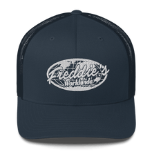 Load image into Gallery viewer, FREDDIE'S WORLDWIDE TRUCKER CAP - FREDDIE'SFREDDIE'S WORLDWIDE TRUCKER CAPFREDDIE'SFREDDIE'S3462924_8751NavyFREDDIE'S WORLDWIDE TRUCKER CAP - FREDDIE'SFREDDIE'S WORLDWIDE TRUCKER CAPFREDDIE'SFREDDIE'S3462924_8751NavyFREDDIE'S WORLDWIDE TRUCKER CAP - FREDDIE'SFREDDIE'S WORLDWIDE TRUCKER CAPFREDDIE'SFREDDIE'S3462924_8751NavyFREDDIE'S WORLDWIDE TRUCKER CAP