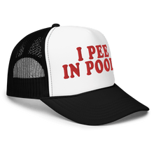 Load image into Gallery viewer, I PEE IN POOLS HAT - FREDDIE'SI PEE IN POOLS HATFREDDIE'SFREDDIE'S1455428_15908Black / White / BlackI PEE IN POOLS HAT