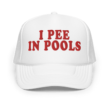 Load image into Gallery viewer, I PEE IN POOLS HAT - FREDDIE'SI PEE IN POOLS HATFREDDIE'SFREDDIE'S1455428_15905WhiteI PEE IN POOLS HAT