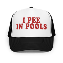 Load image into Gallery viewer, I PEE IN POOLS HAT - FREDDIE'SI PEE IN POOLS HATFREDDIE'SFREDDIE'S1455428_15908Black / White / BlackI PEE IN POOLS HAT